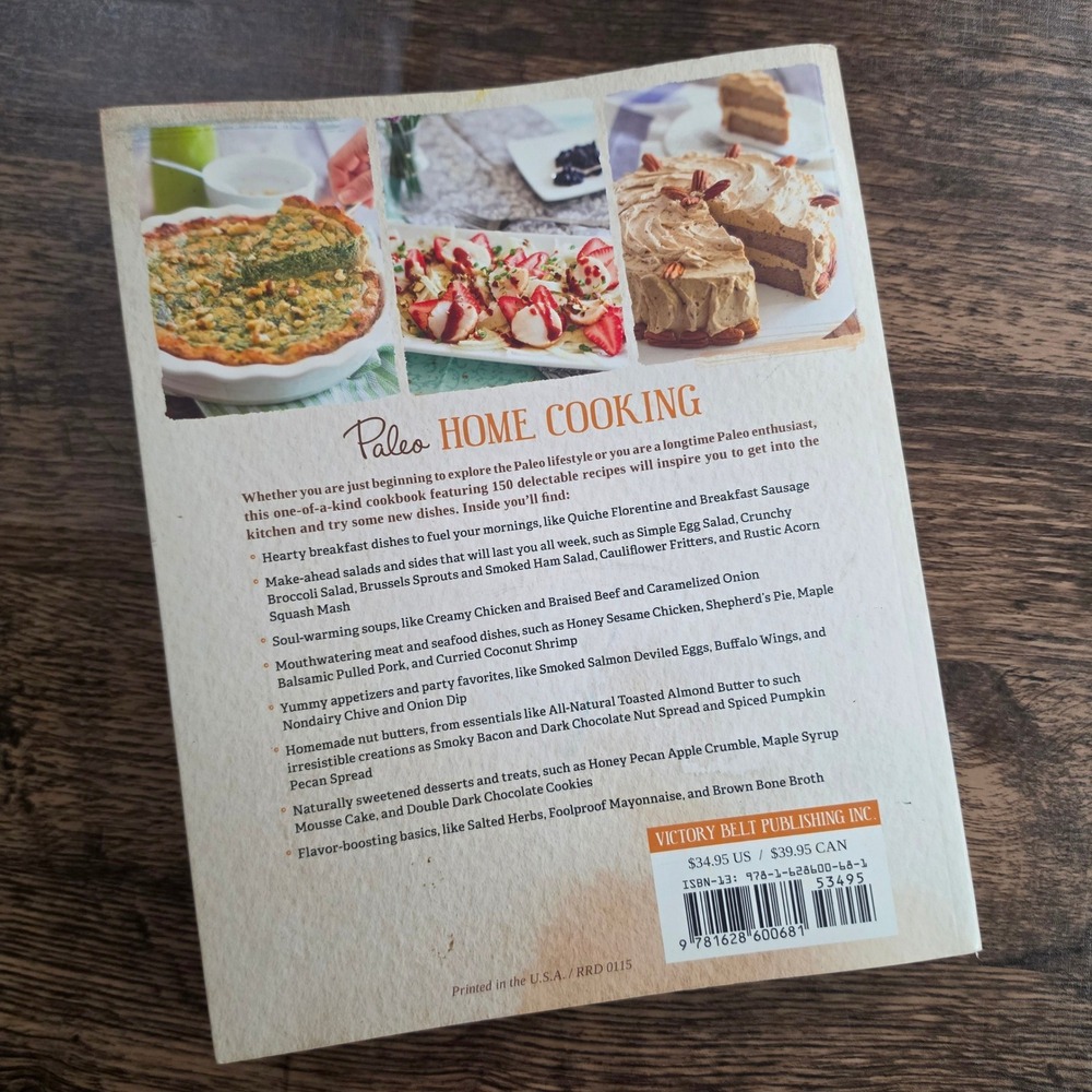 PALEO Home Cooking Cookbook‎ Sonia Lacasse Paperback Gluten-Free - Picture 3 of 3